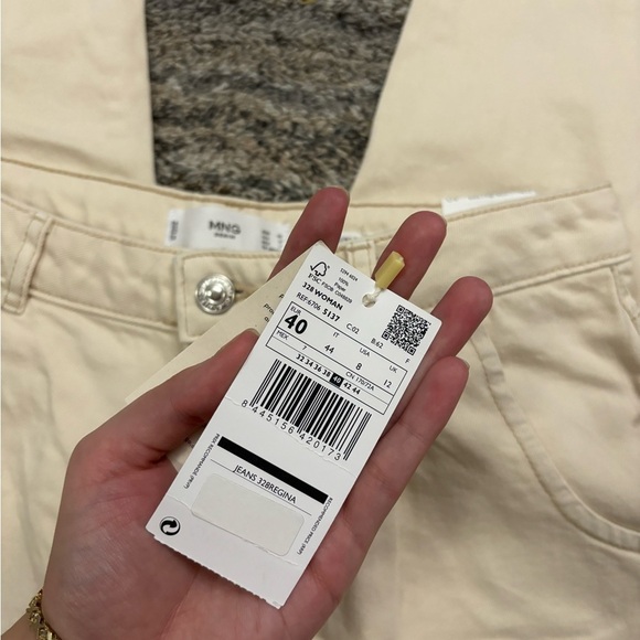 Mango Denim Regina Slouchy Ankle High Rise Jeans Sz 8 NWT | Mango Balloon Jeans- - Picture 5 of 14